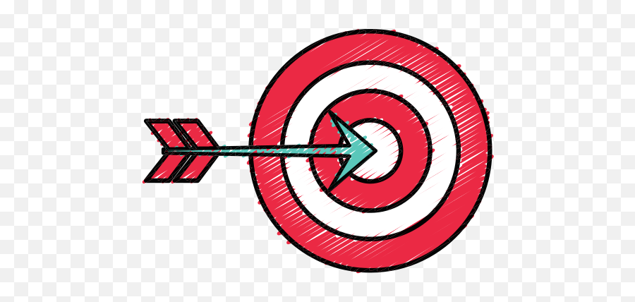 Target With Arrow Icon Illustration - Arrow For Target Png,Arrow Target Icon