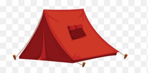 Download Hd Camping In Forest With Tent And Campfire - Transparent Background Tent Clipart Png,Campfire Transparent Background