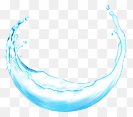 Water Drop Blue - Round Water Splash Png,Droplets Png
