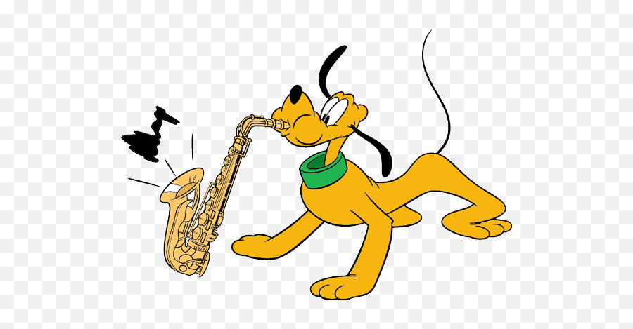 Unforgettable Cliparts Pluto Cartoon Girlfriend Clipart - Disney Character  Playing The Saxophone Png,Pluto Png - free transparent png images -  