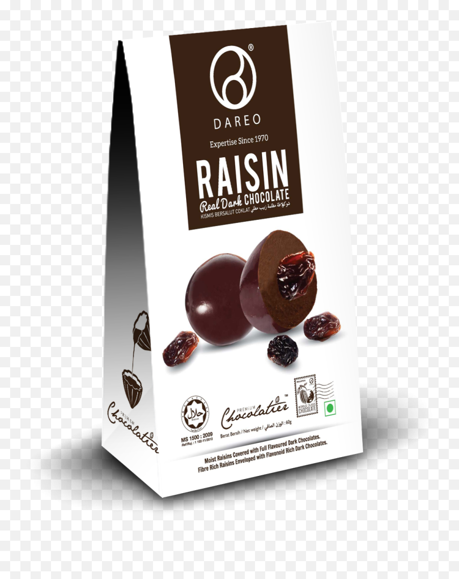 Raisin Real Dark Chocolate 60g - Mozartkugel Png,Raisin Png