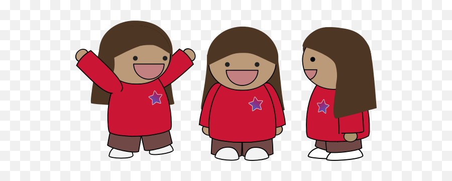 Vector Image Of Excited Three Girls Free Svg - Cartoon Three Happy Girls Png,Excited Png