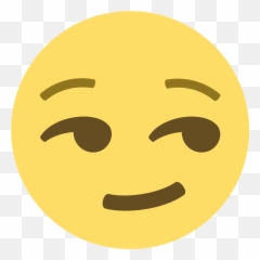 Smirking Face Emoji Emoticon Vector Icon Ai Eps Svg Png - Png
