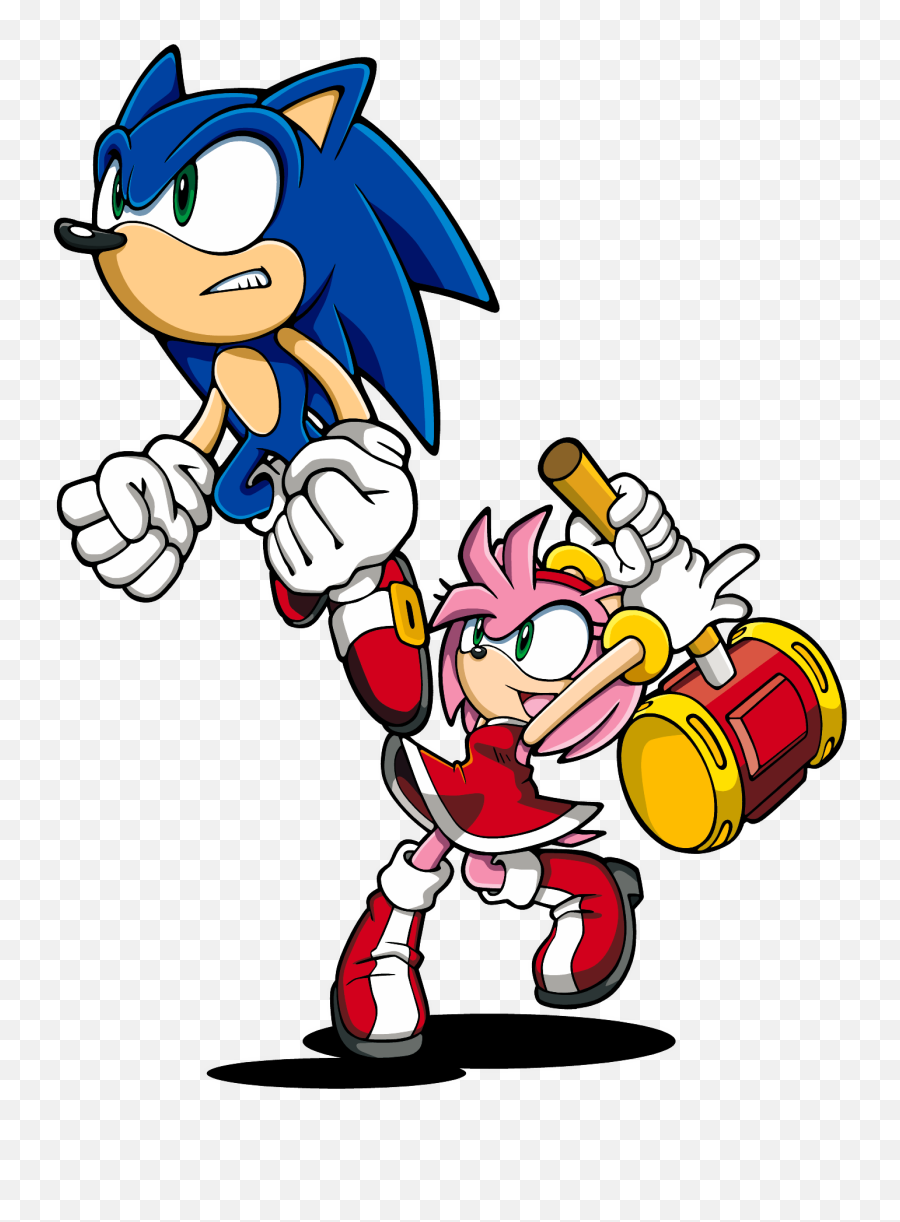 Download Hd Png - Sonic The Hedgehog And Amy Rose,Sonic Advance Logo