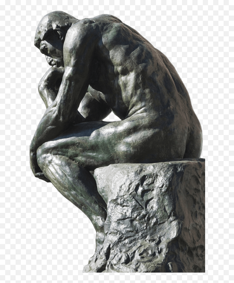 Giclee Painting - Rodin The Thinker Png,The Thinker Png