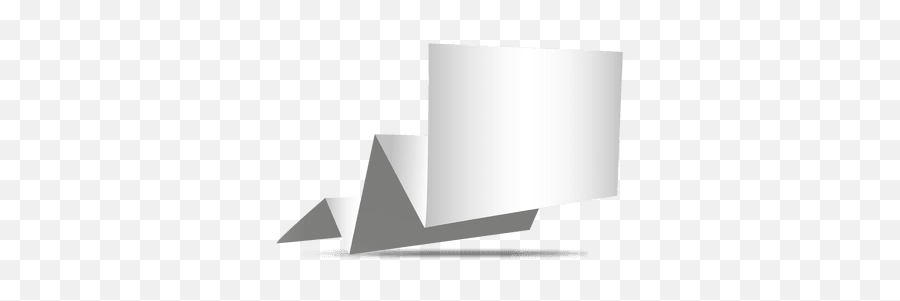 3d Folds Grey Origami Banner - Transparent Png U0026 Svg Vector File White 3d Banner Png,Black Banner Png