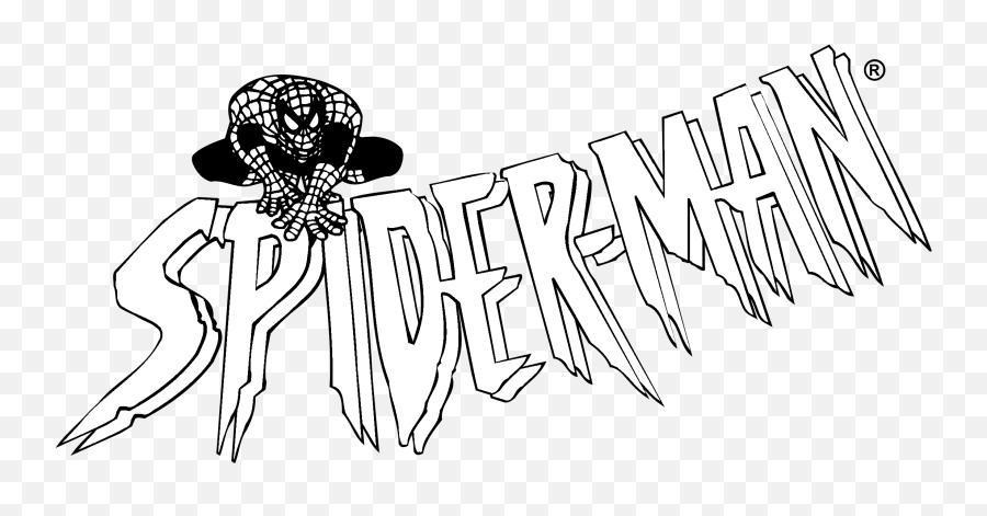 Spider - Black Spider Man Png Transparent,Spiderman Logo Black And White