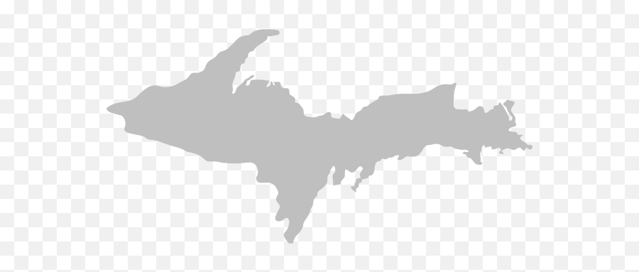 Michigan Upper Peninsula Clip Art - Upper Peninsula Michigan Flag Png,Michigan Outline Png