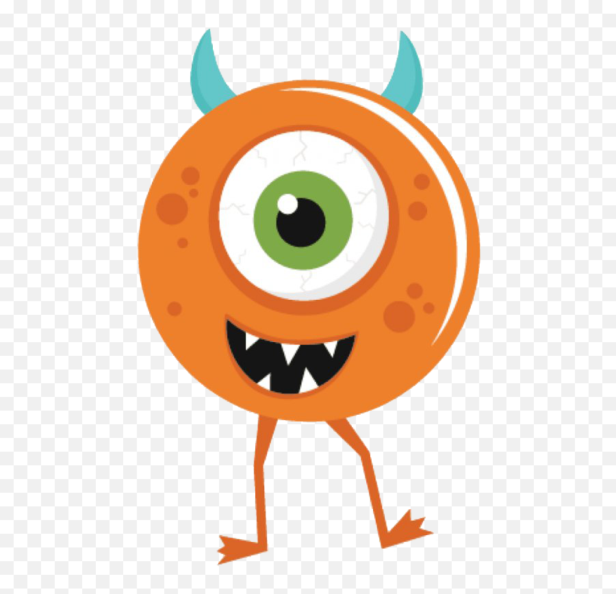 Cute Monster Png File - One Eyed Monsters Cartoon,Monster Png