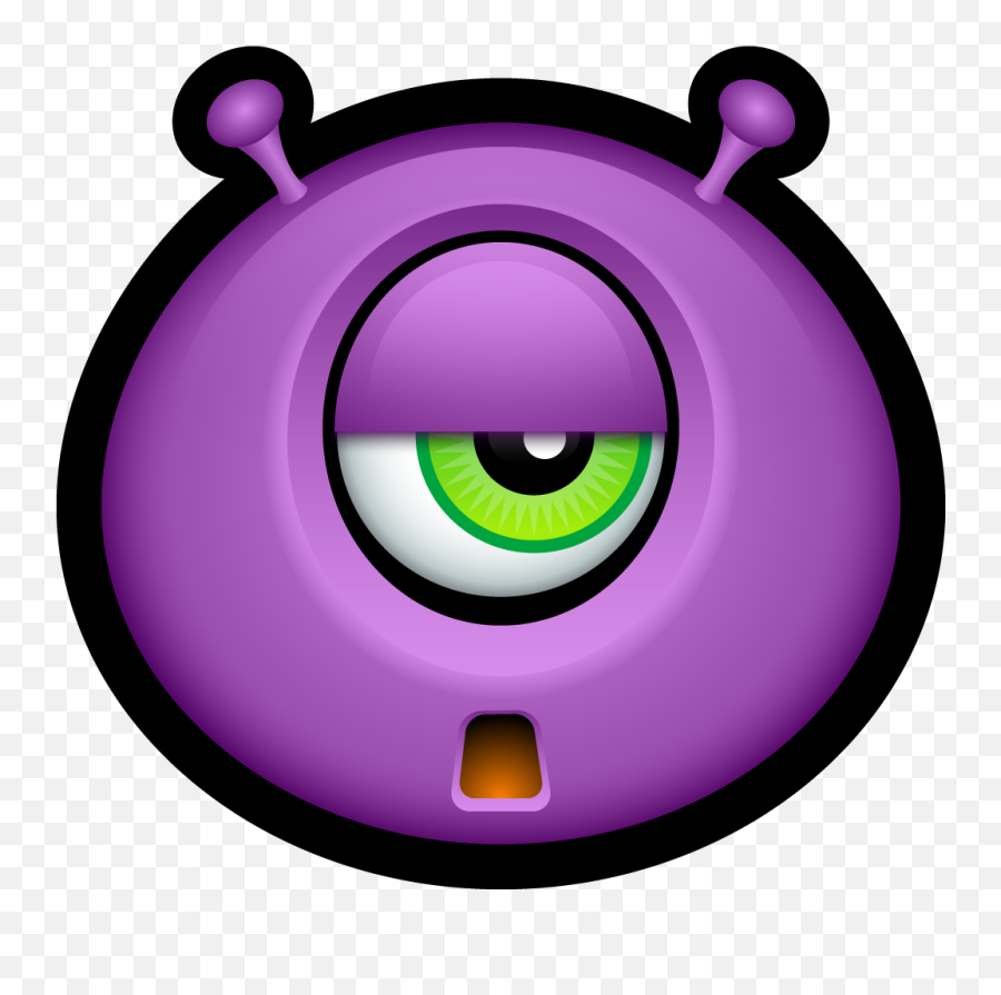 Monster Monsters Sad Smiley Face Icon Png - Alien Smiley Faces,Sad Face Transparent Background