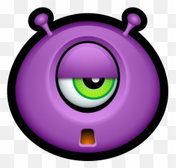 Monster Monsters Sad Smiley Face Icon Png - Alien Faces