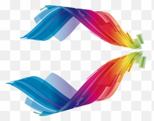 Creative Colorful Line Border Vector Image - Hd Png