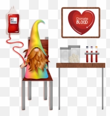 Give Blood Gnome Social Distancing - Free image on Pixabay Donation png