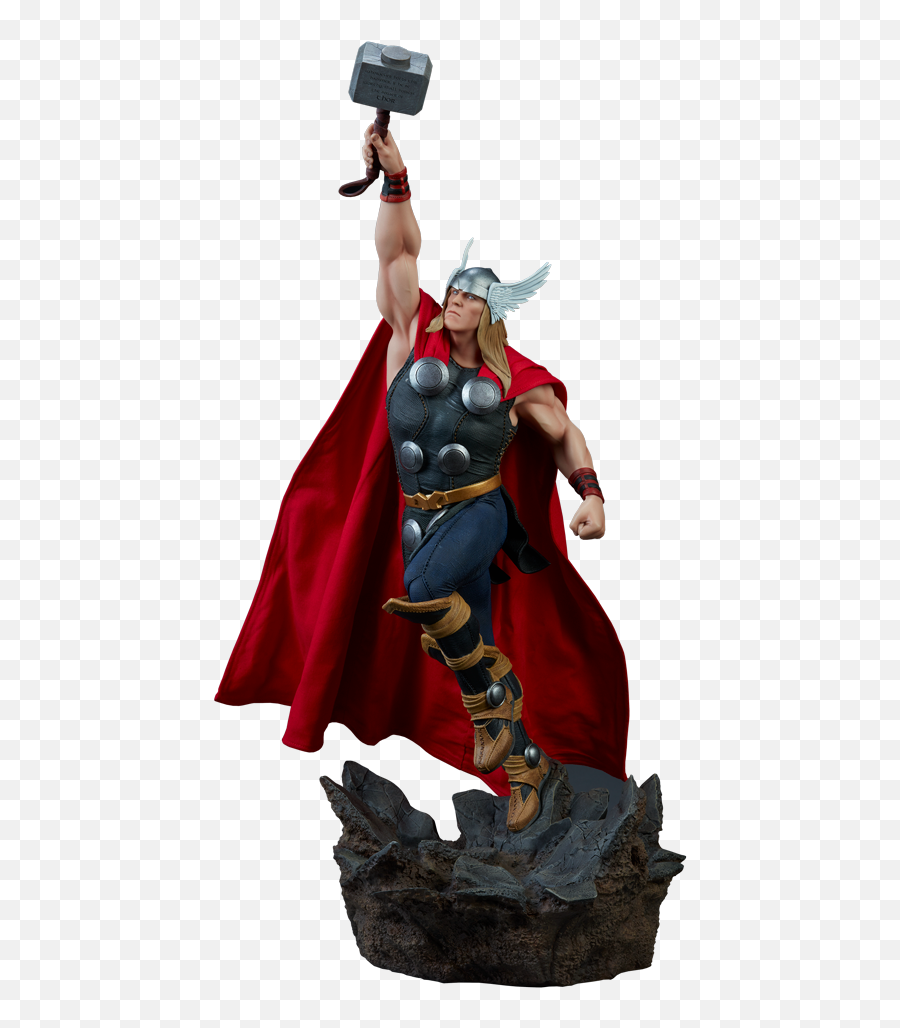 Download 5 Marvel Statue Thor - Thor Sideshow 1 5 Full Statua Thor Png,Thor Transparent