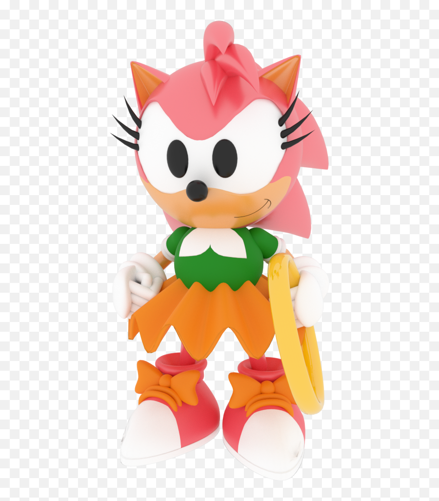 Sonic Xtreme Amy Rose Model Recreation Sonicthehedgehog - Sonic Xtreme Model Hd Png,Amy Rose Png