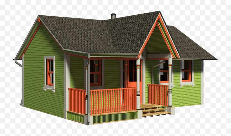 Victorian Small House Plans Diana - Transparent Small House Png,House Transparent