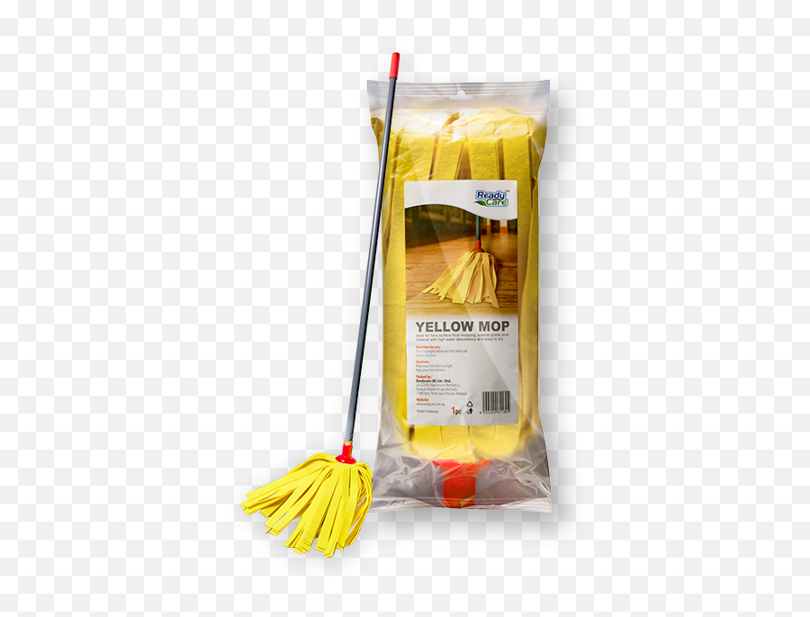 Yellow Stripes Mop Easy Floor Clean With Handle - Spaghetti Png,Mop Png