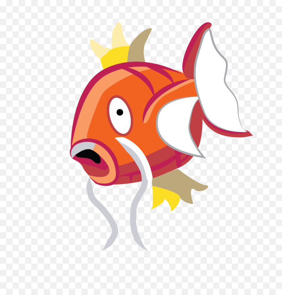 Magikarp Vectorized From A Sprite - Pokemon Gif Transparent Background Png,Magikarp Png