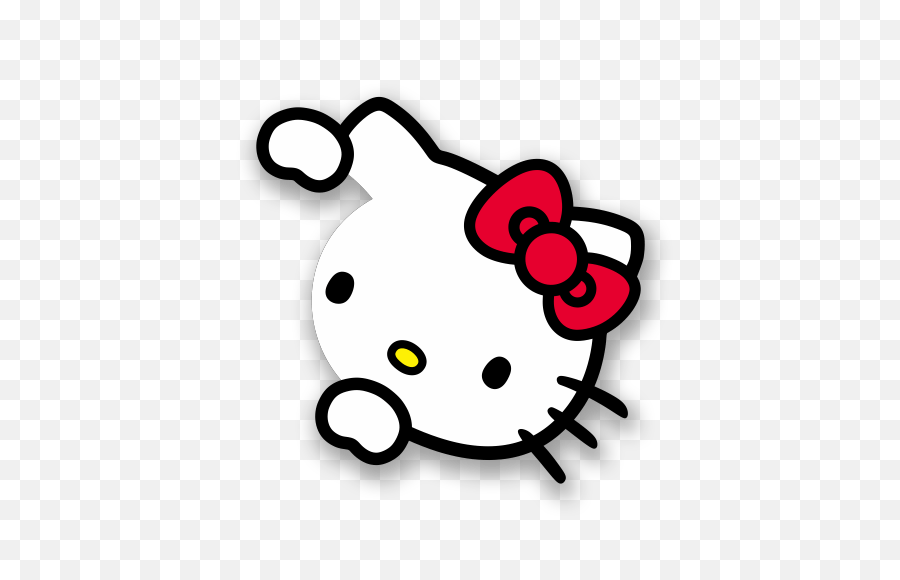 Download Hd Hello Kitty Sticker Png - Bape X Hello Kitty,Hello Kitty Png