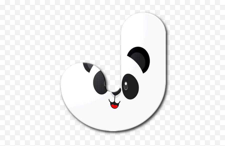 Download Panda Bear Face Alfabeto J - Giant Panda Full Dot Png,Panda Face Png