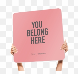 Fun Church Welcome Signs - You belong here u2013 popsignsco Belong Here Signs png