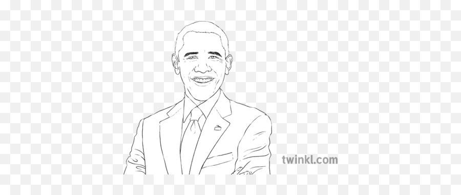 Barack Obama President United States Man Person Portrait Usa - Suit Separate Png,Obama Face Png