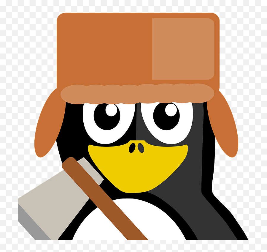Lumberjack Penguin Clipart Free Download Transparent Png - Penguin With Crown Clipart,Lumberjack Png