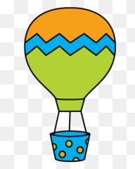 Hot Air Balloon Clipart Black And White - 46 Cliparts Cute Hot Air Balloon Clipart Png,Balloon Clipart Transparent Background