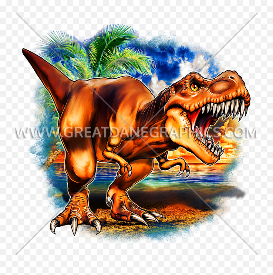Roaring T - Rex Production Ready Artwork For Tshirt Printing Canine Tooth Png,Trex Png