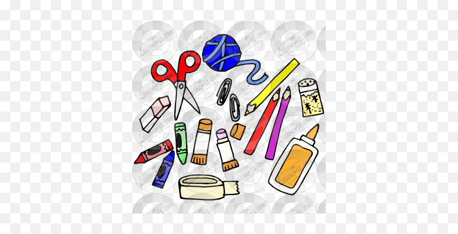 Art Supplies Picture For Classroom - Social Story For School Closing Png,Art Supplies Png