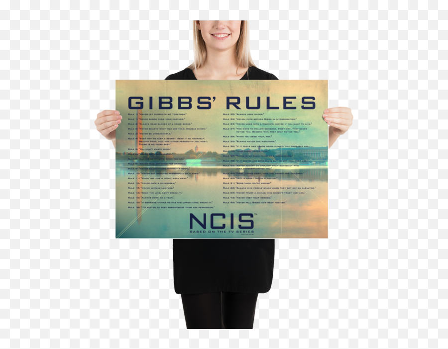 Ncis Gibbs Rules Poster - 18 Gibbs Rules Png,Poster Png