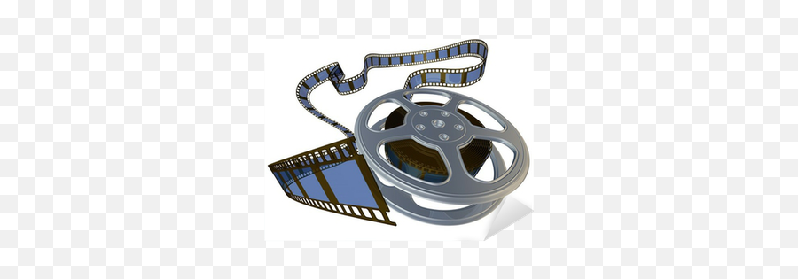 3d Rendered Film Reel Sticker U2022 Pixers - We Live To Change Film Industry Png,Film Reel Logo