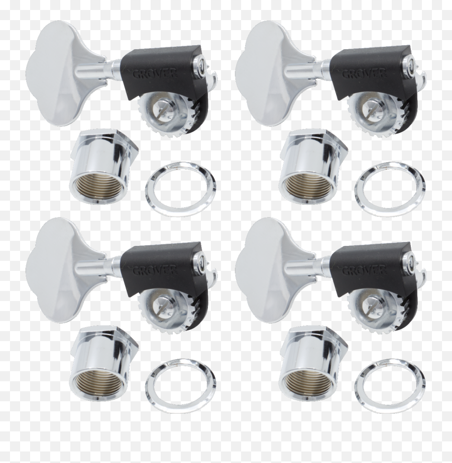 Tuners - Grover Lightweight Bass 201 Chrome 4 Treble Side Locking Hubs Png,Grover Png