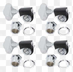 Tuners - Grover Lightweight Bass 201 Chrome 4 Treble Side Locking Hubs Png,Grover Png