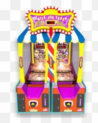 Carnival Milk Jug Toss Redemption Arcade Game - Cabinet png