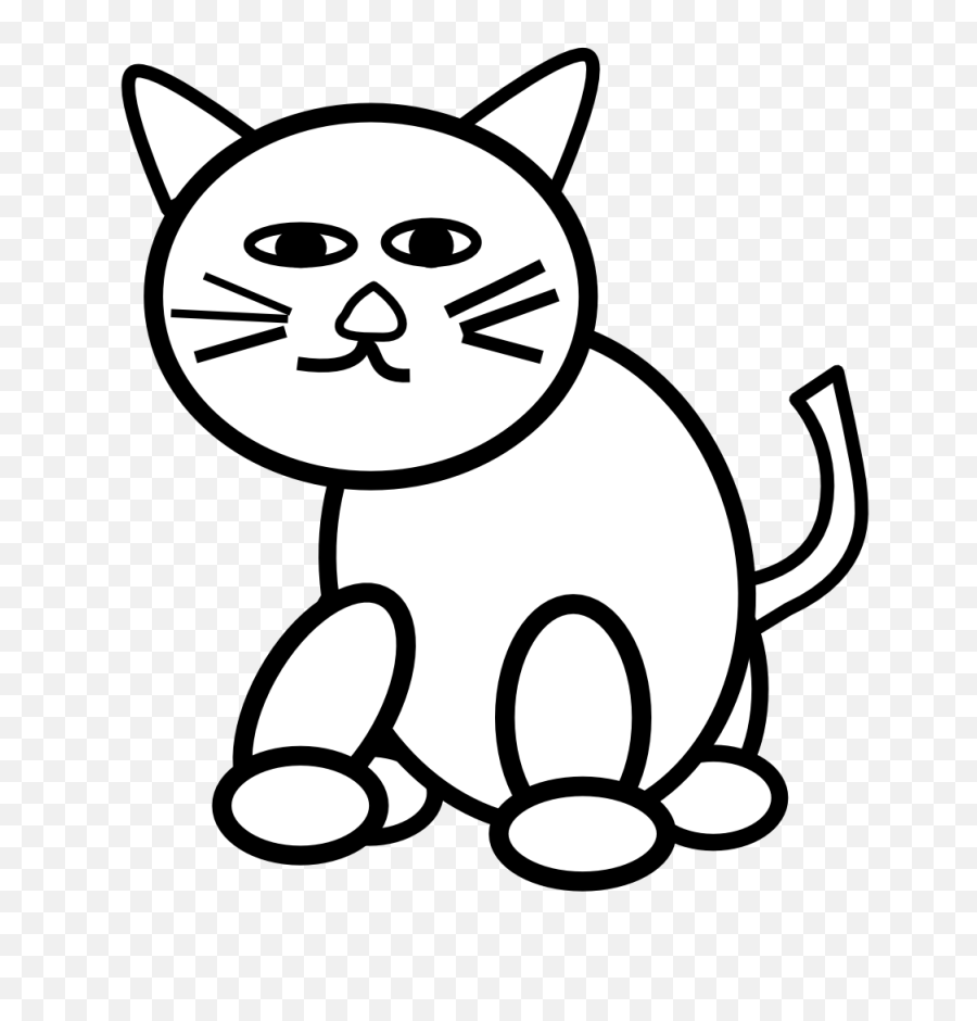 Library Of Cat Line Art Vector Royalty Free Stock Png Files - Cat Picture For Colouring,Transparent Cat