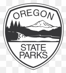 Oregon State Parks Logo Png Transparent - Black And White