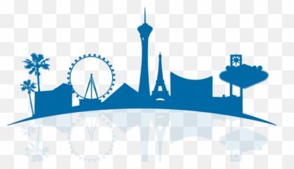 Save The Date - Las Vegas Skyline Png Clipart Full Size Dibujo De