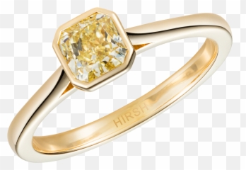 Venus Yellow Diamond Ring - Solitaire Yellow Diamond Ring Png,Yellow Diamond Png