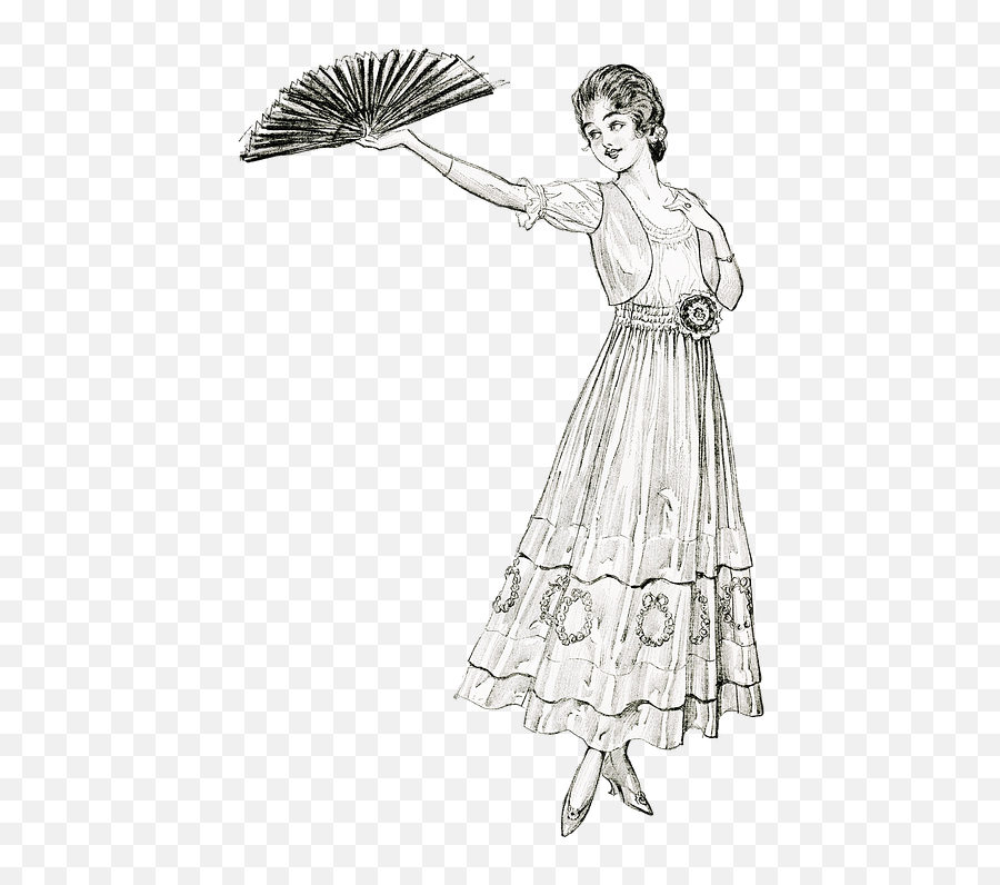Victorian Woman - Victorian Lady Illustration Png,Happy Birthday Victorian Girl Icon