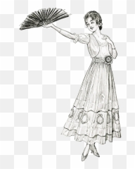 Victorian Woman - Lady Illustration Png