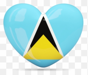 Heart Icon Illustration Of Flag Saint Lucia - Language Png,Heart Icon\