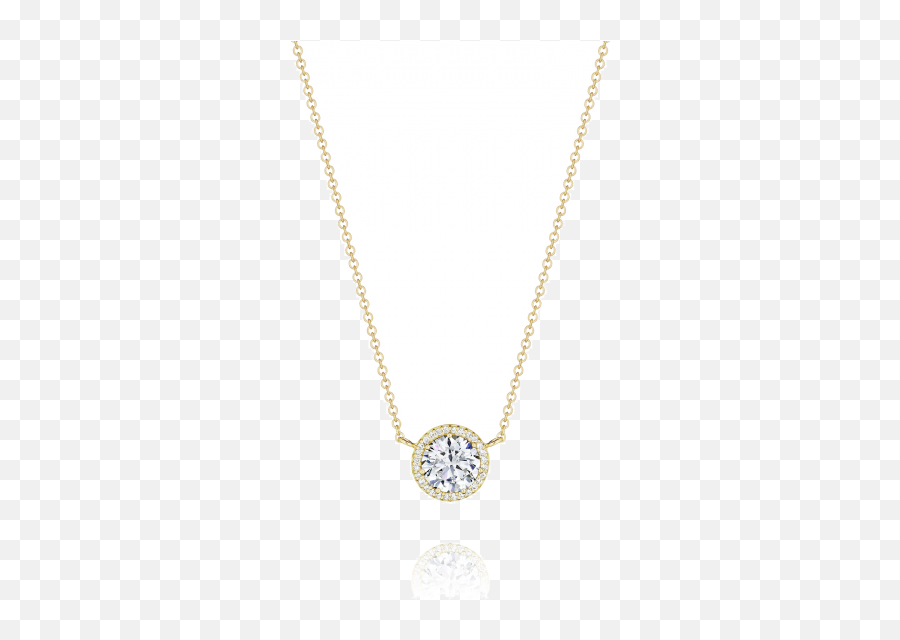 Tacori 18k Yellow Gold Diamond Necklace 16 Chain - Necklace Png,Diamond Chain Png