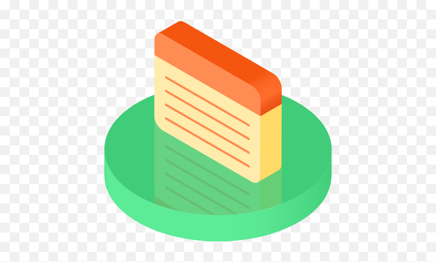 Isometric Notebook Sheet Icon - Horizontal Png,Sheet Icon