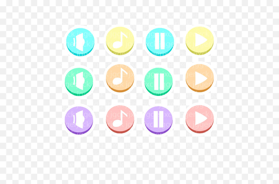 Pastel Icon Button Pack - Circle Png,Comment Button Png