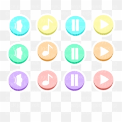Pastel Icon Button Pack - Circle png