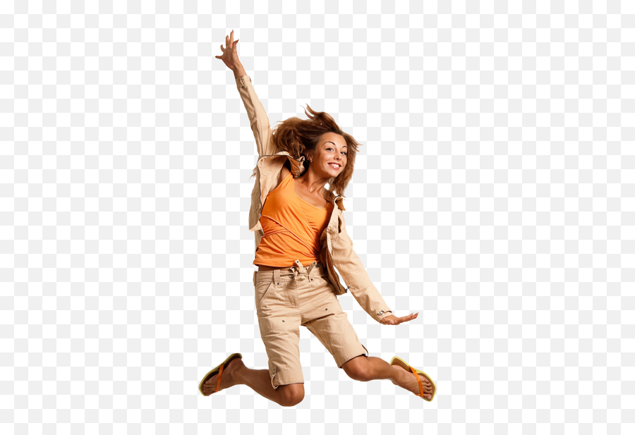 Download Hd Happy Girl Jump Png Transparent Image - Girl,Jump Png