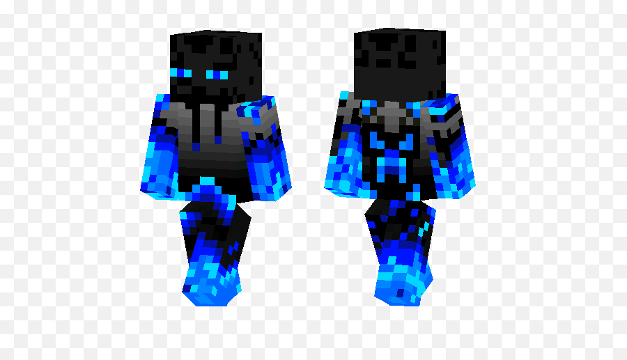 Download Hd Minecraft Enderman Skin - Blue Enderman Minecraft Skin Png,Minecraft Enderman Png