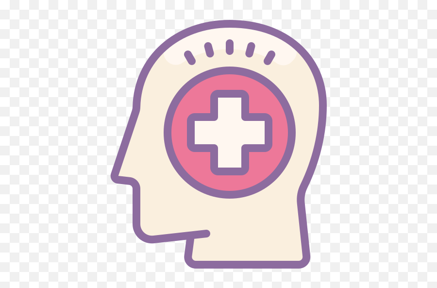 Mental Health Icon In Cute Color Style - Mental Health Icon Color Png ...