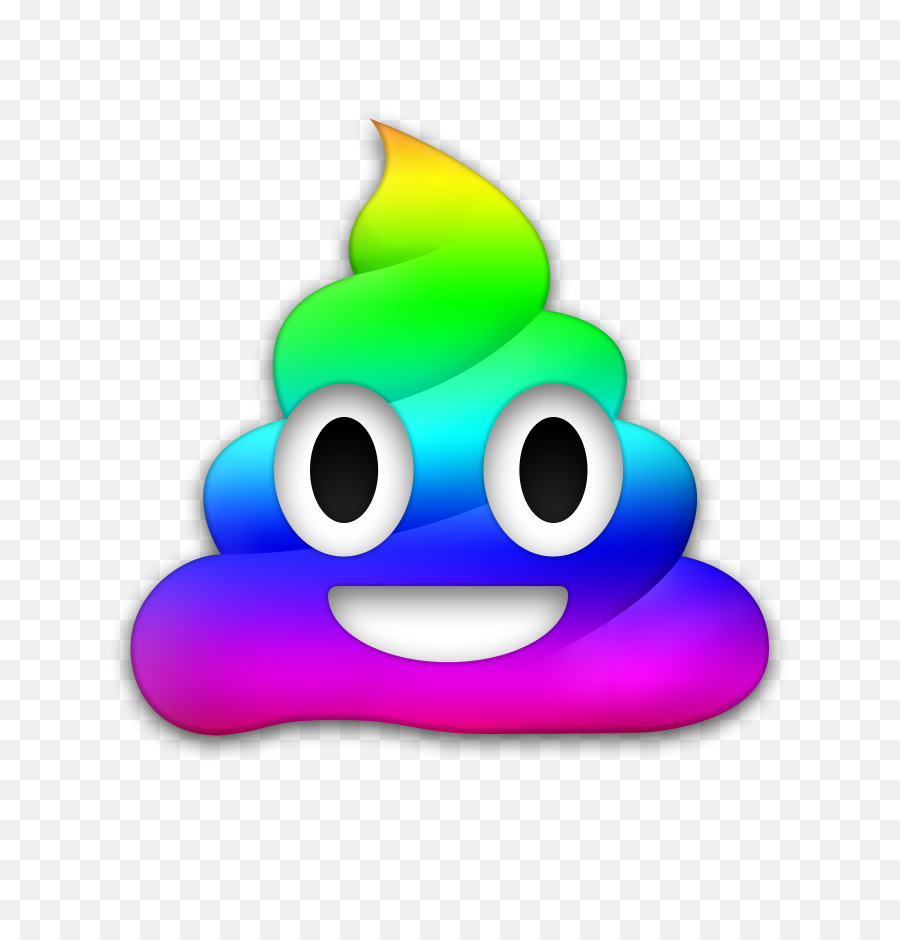 Iosemoji Ios Emoji Happy Whatsapp Whatsappemoji App Sti - Rainbow Poop Emoji Png,Ios Emoji Png
